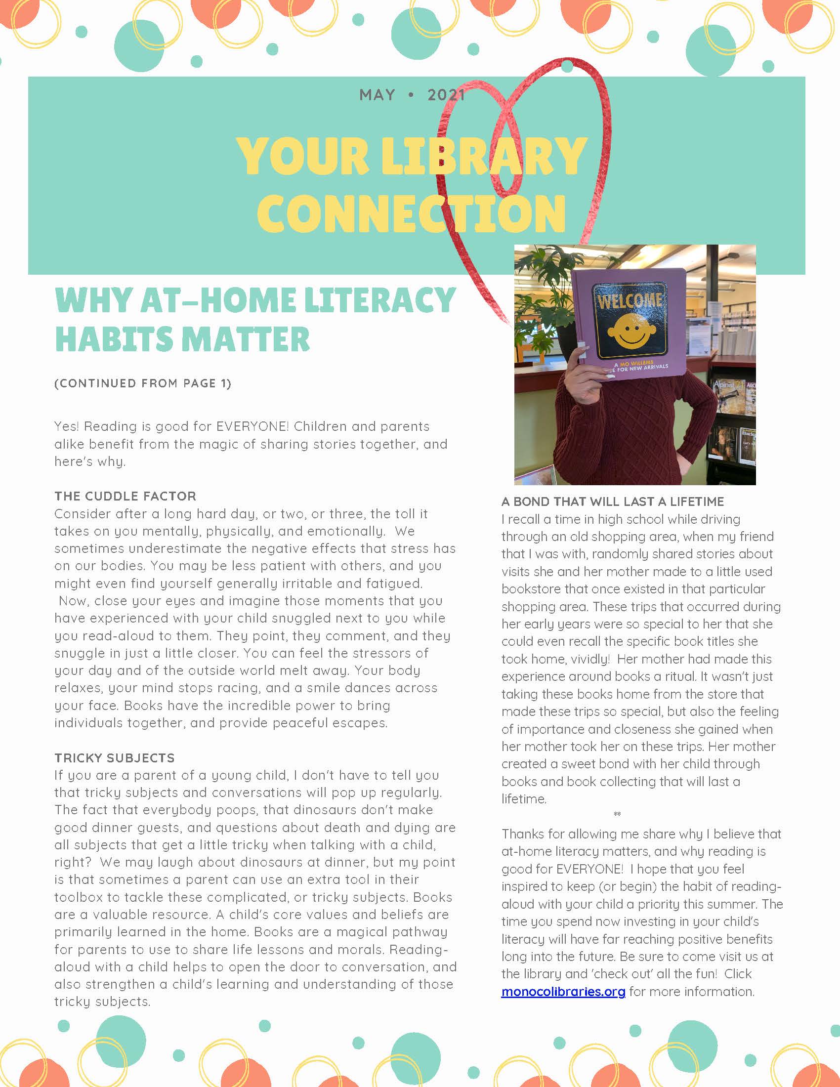 Mono County Early Literacy Newsletter – Mono County Kids